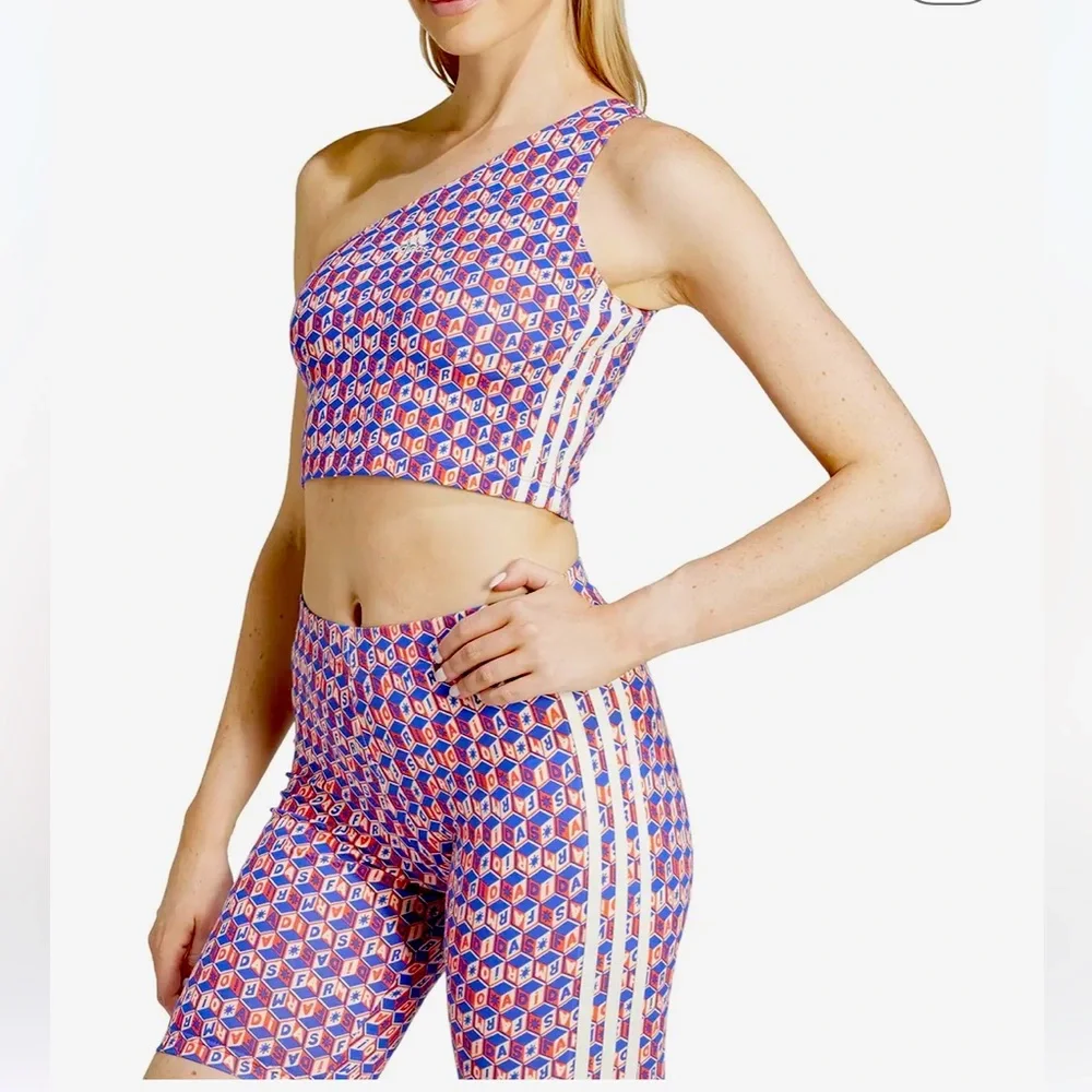 NWT Adidas x Farm Rio Set. Size: Small. Excellent condition 💙 ❤️ - Picture 2 of 15
